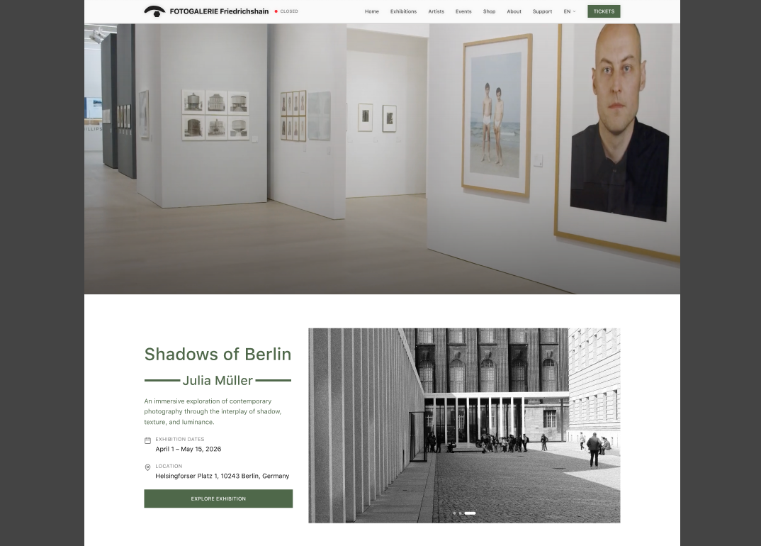 Digital Transformation of FOTOGALERIE Friedrichshain