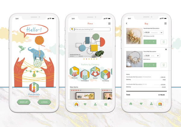 Handmade - Marketplace app for DIY materials & crafts