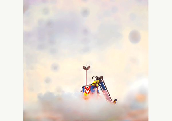 Standing in a cloud