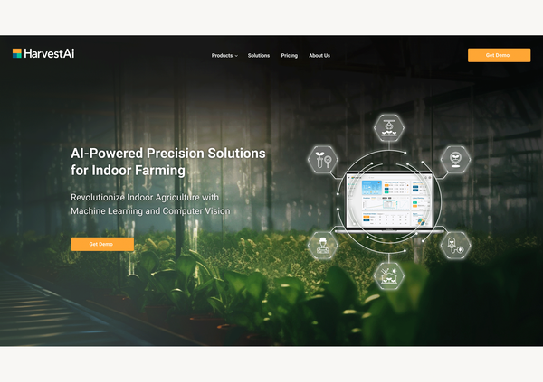 AI indoor farming software website